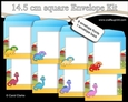 Cute Little Dinosaurs 14.5 x 14.5 cm envelope Kit