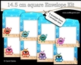 Cute Little Aliens 14.5 x 14.5 cm envelope Kit