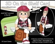 3D On the Shelf Card Kit - Older Lady Mariah plays Golf