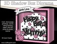 3D Diorama Shadow Box Word Card Mini Kit - Happy Birthday MUMMY