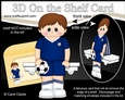 3D On the Shelf Card Kit - Little Footballer Reid