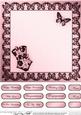 Elegant Boudoir Matching 8 x 8 Insert Panel and Greetings