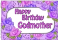 A4 Happy Birthday GODMOTHER Time for Roses Card Topper