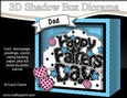 3D Diorama Shadow Box Word Card Mini Kit  - Fathers Day