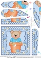 Flower Pot Friends Cute Little Austin Bear Fan Pyramage Topper