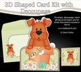 3D Shaped Card Kit - Flowerpot Friends - Little Dog Rusty
