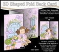 3D Shaped No-Hole Fold Back Mini Kit - Country Cottage Girlz Zoe has a Teddy