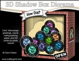 3D Shadow Box Card Mini Kit - The Groovy Little Record Shop
