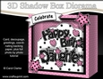 3D Diorama Shadow Box Word Card Mini Kit - Happy Birthday GRANDDAUGHTER