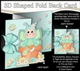 3D Shaped No-Hole Fold Back Card Kit - Flowerpot Friends - Cute Little Butterfly Dizzy