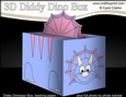 3D Cute Diddy Dino Treat Box Gift Box Mini Kit - Deviant