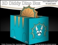 3D Cute Diddy Dino Treat Box Gift Box Mini Kit - Fetch