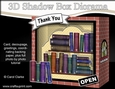 3D Shadow Box Card Mini Kit - The Once Upon a Time Book Shop