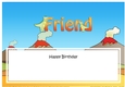 Large DL Happy Birthday COUSIN insert