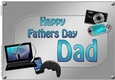 A4 HAPPY FATHERS DAY DAD Gadgets n Gizmos Card Topper