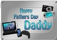 A4 HAPPY FATHERS DAY DADDY Gadgets n Gizmos Card Topper