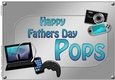 A4 HAPPY FATHERS DAY POPS Gadgets n Gizmos Card Topper