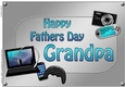 A4 HAPPY FATHERS DAY GRANDPA Gadgets n Gizmos Card Topper