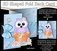 3D Shaped No-Hole Fold Back Card Kit - Flowerpot Friends - Cute Little Hoot Owl