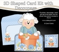 3D Shaped Card Kit - Flowerpot Friends - Cute Little Laurie Lamb