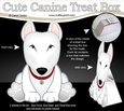 3D Cute Canine Treat Box Gift Set Mini Kit - Little English Bull Dog Terrier Earl