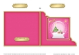 Cute Christmas Tree Snowglobe Cut and Fold Corner Card
