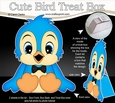 3D Cute Bird Treat Box Gift Set Mini Kit - Cute Little Bloo Bird