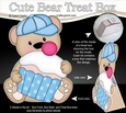 3D Cute Bear Treat Box Gift Set Mini Kit - Cute Little Austin Bear