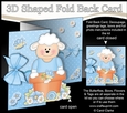 3D Shaped No-Hole Fold Back Card Kit - Flowerpot Friends - Cute Little Laurie Lamb