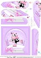 Milly Moo Cow - Christmas Snowglobe Fan Pyramage Topper