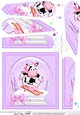 Milly Moo Cow - Christmas Snowglobe Fan Pyramage Topper