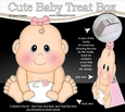 3D Cute Baby Treat Box Gift Set Mini Kit - Cute Little Baby Girl Bea