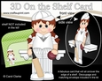 3D On the Shelf Card Kit - Little Cricketer Rachael