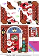 Santa is at the Door - Christmas Wavy Corner Side Stacker