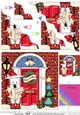Westie Dog is Carol Singing is at the Door - Christmas Wavy Corner Side Stacker