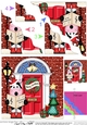 Milly Moo Cow is Carol Singing is at the Door - Christmas Wavy Corner Side Stacker