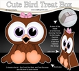 3D Cute Bird Treat Box Gift Set Mini Kit - Cute Little Olive Owl