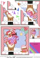 Christmas Rudolph has lots of Presents Scallop Corner Topper