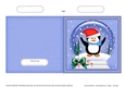 Christmas Snowglobe Quick Cut & Fold Card - Cute Penguin