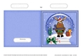Christmas Snowglobe Quick Cut & Fold Card - Cute Rudolph