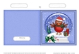 Christmas Snowglobe Quick Cut & Fold Card - Cute Robin