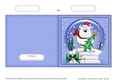 Christmas Snowglobe Quick Cut & Fold Card - Cute Ben Polar Bear