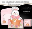 3D Shaped Card Kit - Flowerpot Friends - Cute Little Bunny Ipsy