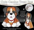 3D Cute Canine Treat Box Gift Set Mini Kit - Little Boxer Dog Bruiser