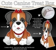 3D Cute Canine Treat Box Gift Set Mini Kit - Little Boxer Dog Missy