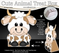 3D Cute Animal Treat Box Gift Set Mini Kit - Cute Little Billy Bull