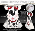 3D Cute Canine Treat Box Gift Set Mini Kit - Little Spotty Dog Mitzi