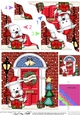 Jock Westie Dog is at the Door - Christmas Wavy Corner Side Stacker