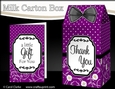 3D Spots & Flowers Milk Carton Treat Box Mini Kit