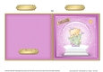 Babys 1st Christmas Hunney Bear Rosie in a Snowglobe Quick Cut and Fold Card